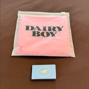 New Dairy Boy Headscarf, Matchbox, and Gift